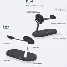 Soporte De Cargador Inalámbrico 3 En 1 Para Iphone 12 13 14 15 16 Estación De Carga Rápida Para Apple Watch 10 9 8 7 6 5 4 Airpods 2 3 Pro